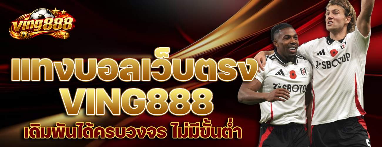 เดิมพันได้ครบวงจร ไม่มีขั้นต่ำ banner ving888